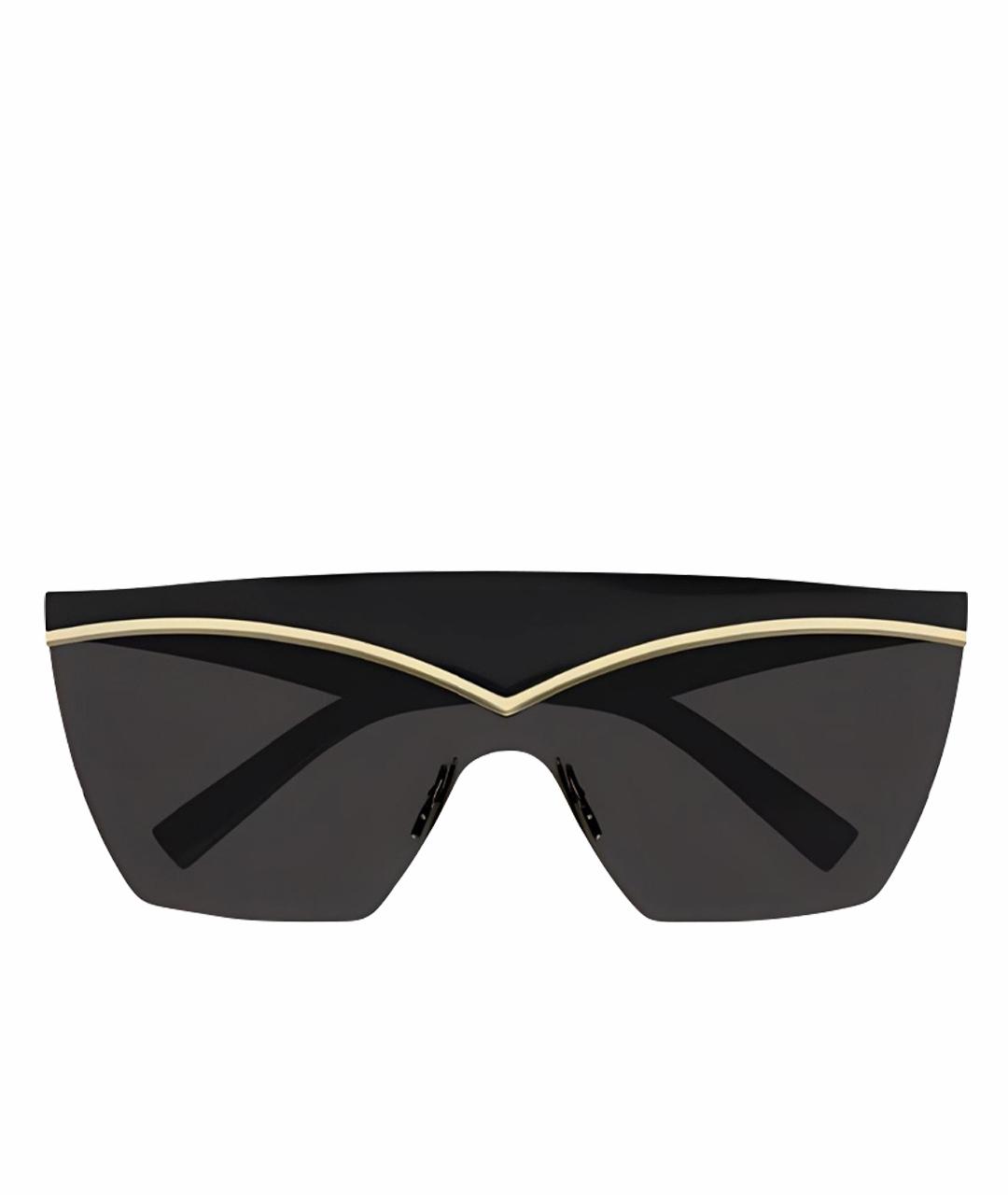 SAINT LAURENT Черные пластиковые солнцезащитные очки, фото 1