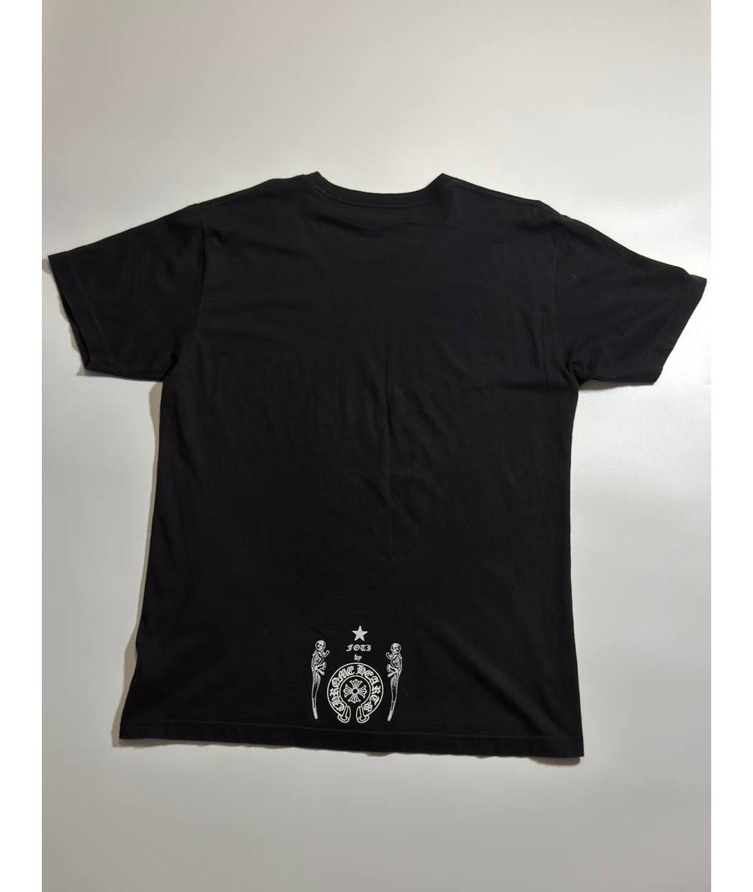 CHROME HEARTS Черная хлопковая футболка, фото 3