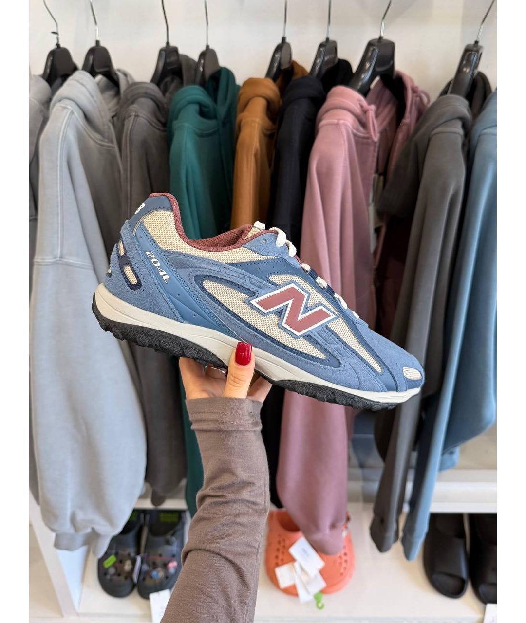 NEW BALANCE Синие замшевые низкие кроссовки / кеды, фото 2