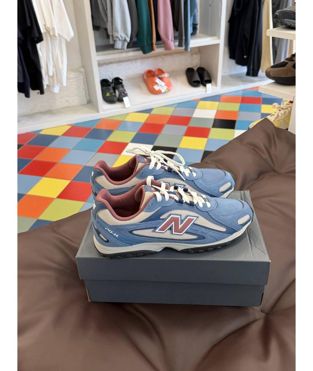 NEW BALANCE Синие замшевые низкие кроссовки / кеды, фото 8