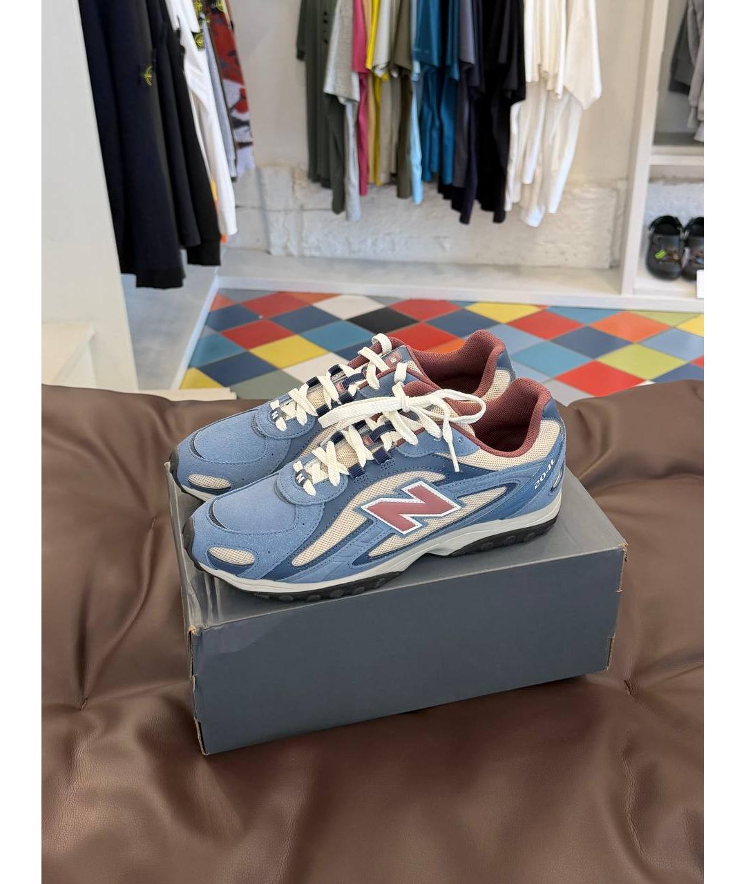 NEW BALANCE Синие замшевые низкие кроссовки / кеды, фото 6