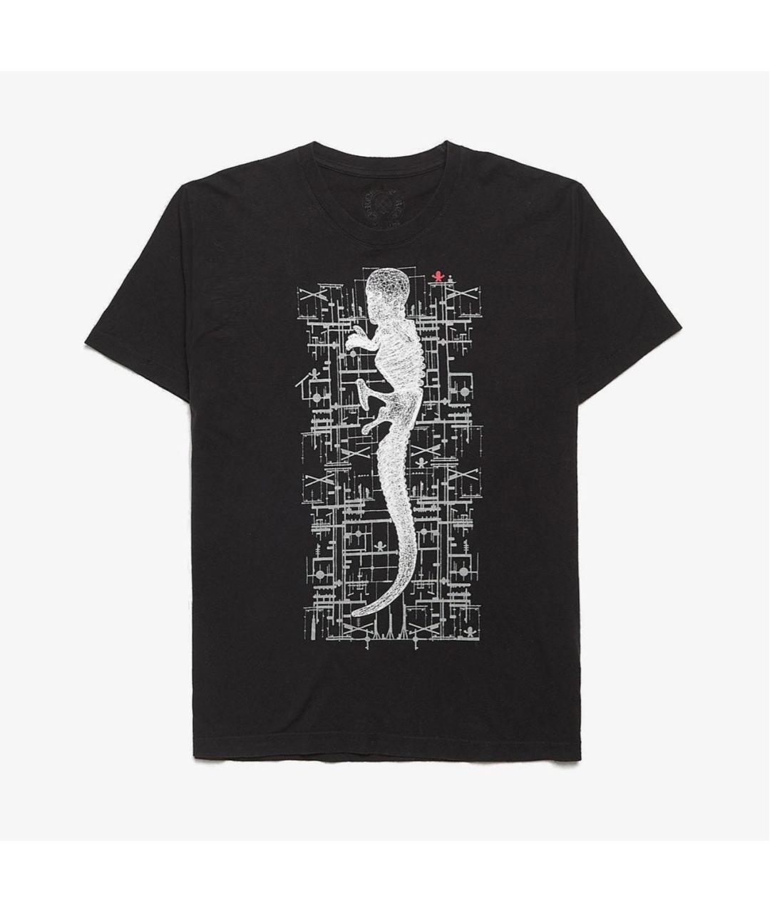 CHROME HEARTS Черная хлопковая футболка, фото 8