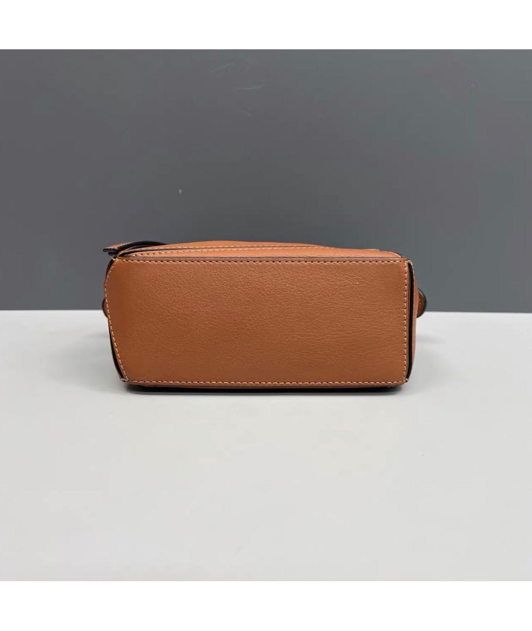 LOEWE Коричневая кожаная сумка через плечо, фото 5