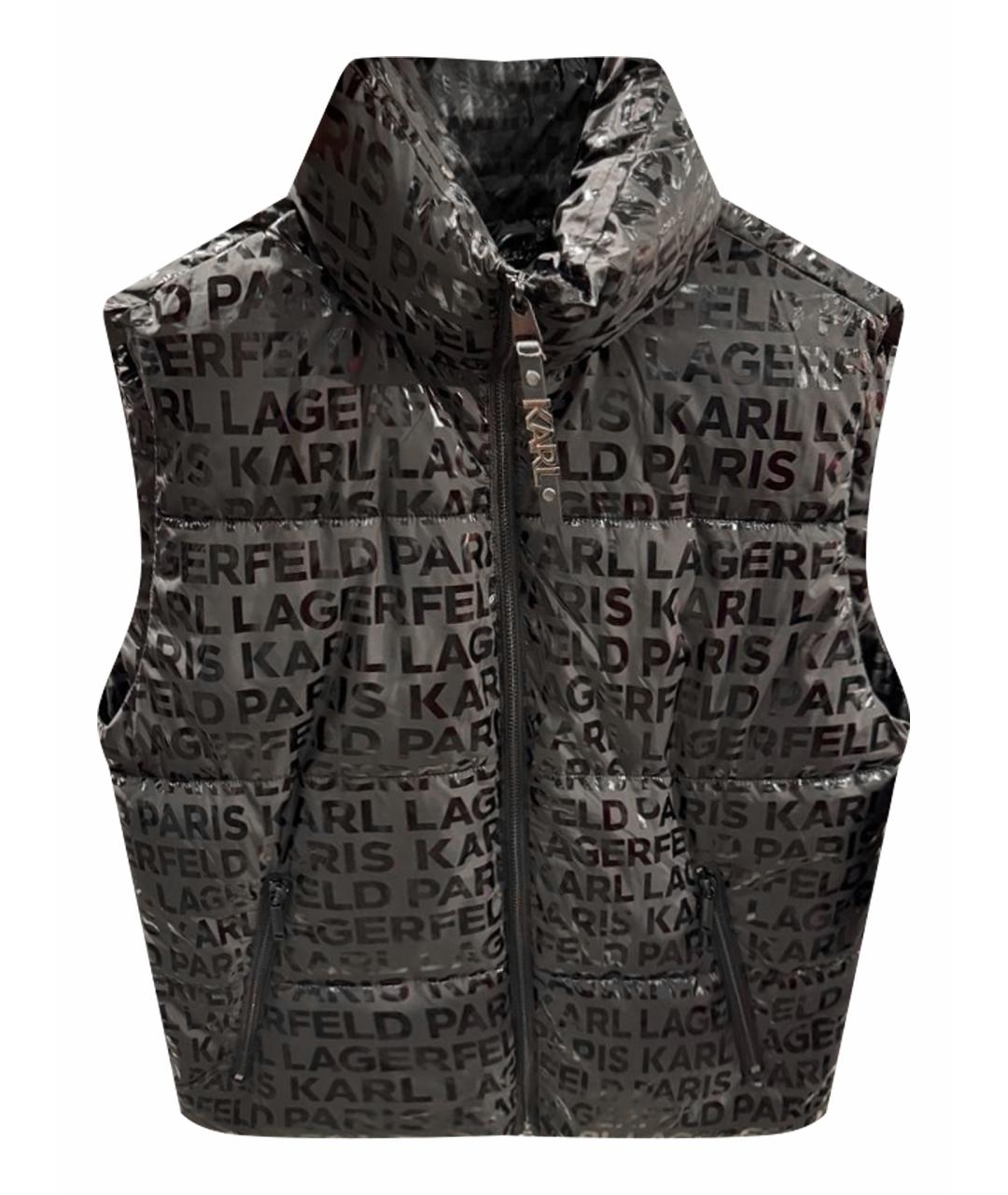 KARL LAGERFELD Черный жилет, фото 1
