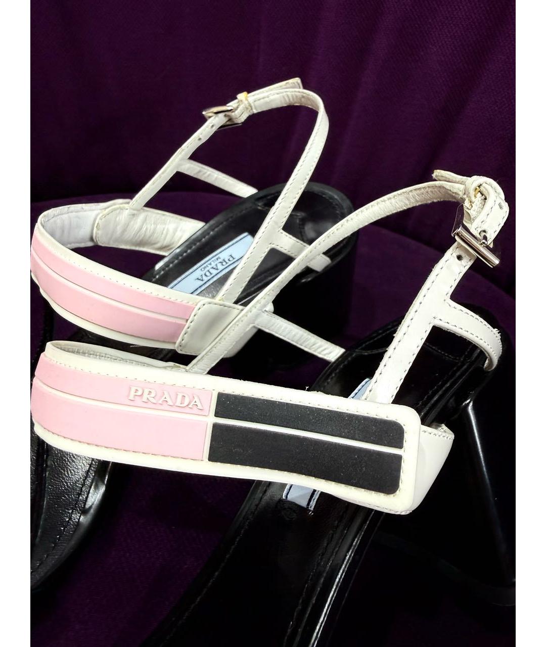 PRADA Мульти кожаные босоножки, фото 6