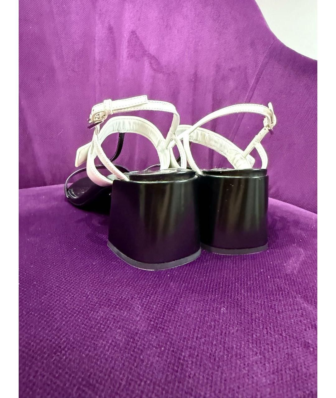 PRADA Мульти кожаные босоножки, фото 4