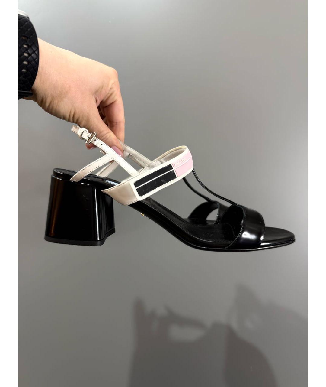 PRADA Мульти кожаные босоножки, фото 8