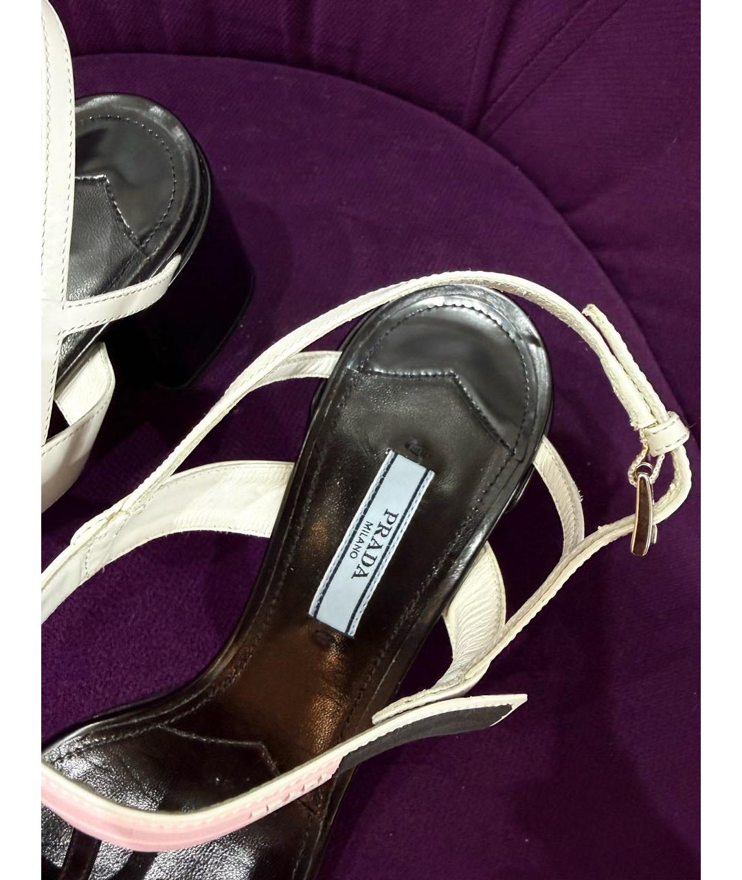 PRADA Мульти кожаные босоножки, фото 5