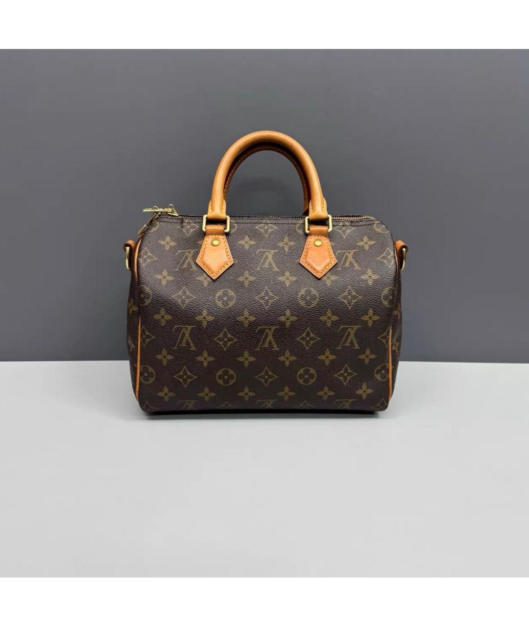 LOUIS VUITTON Коричневая кожаная сумка через плечо, фото 2