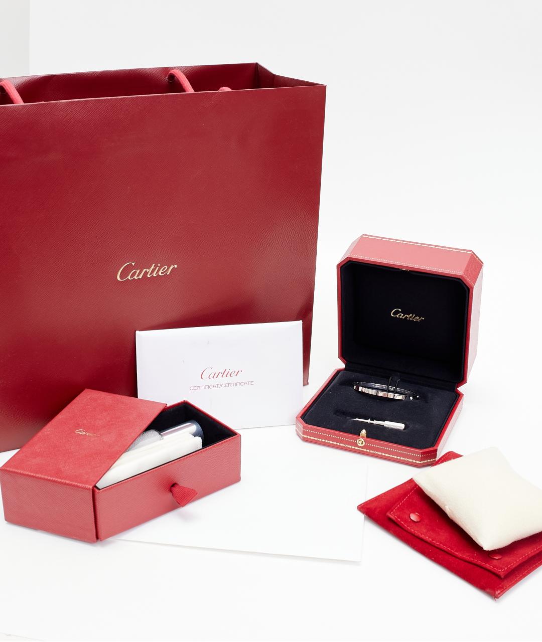 CARTIER Белый браслет из белого золота, фото 4