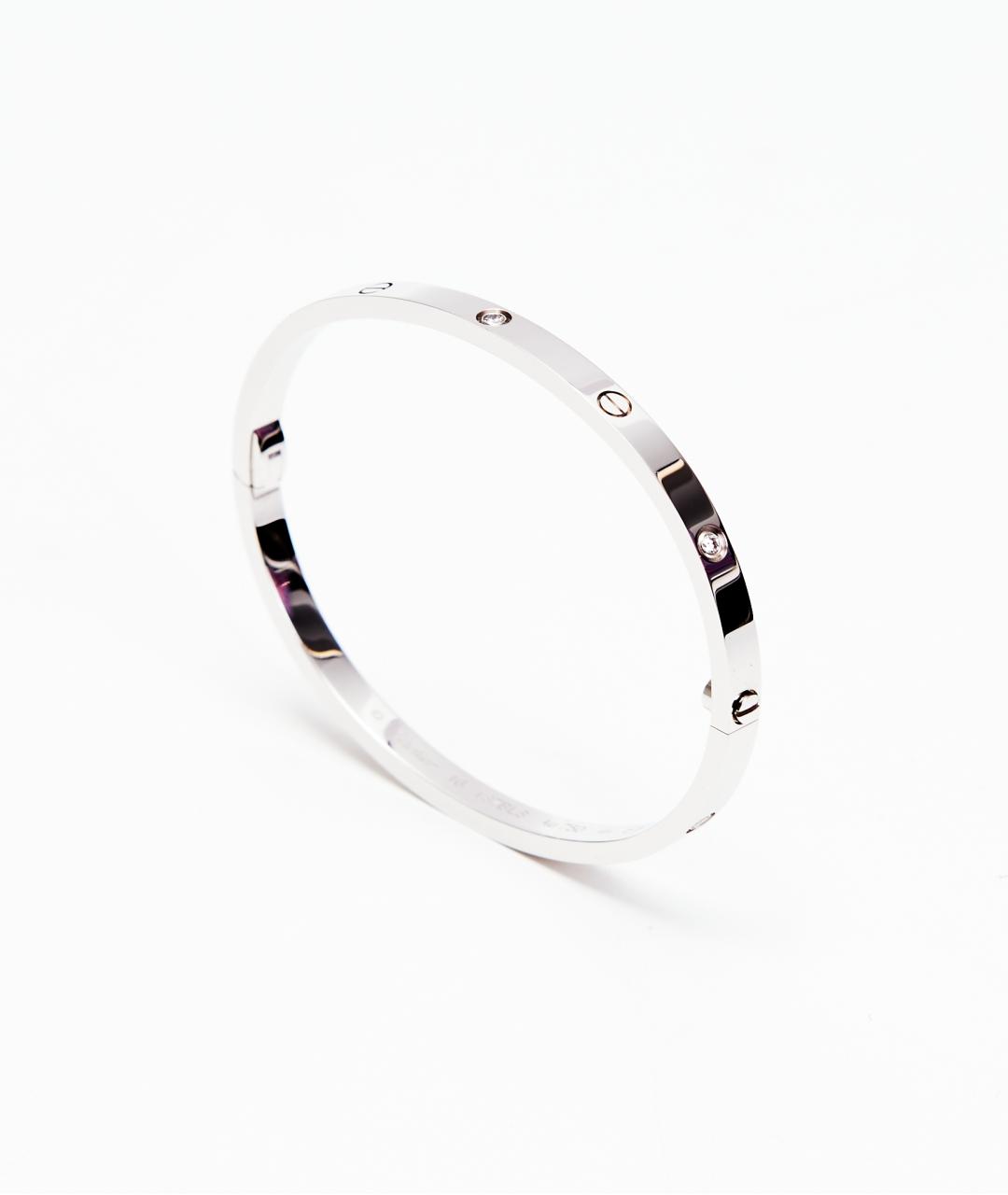 CARTIER Белый браслет из белого золота, фото 3