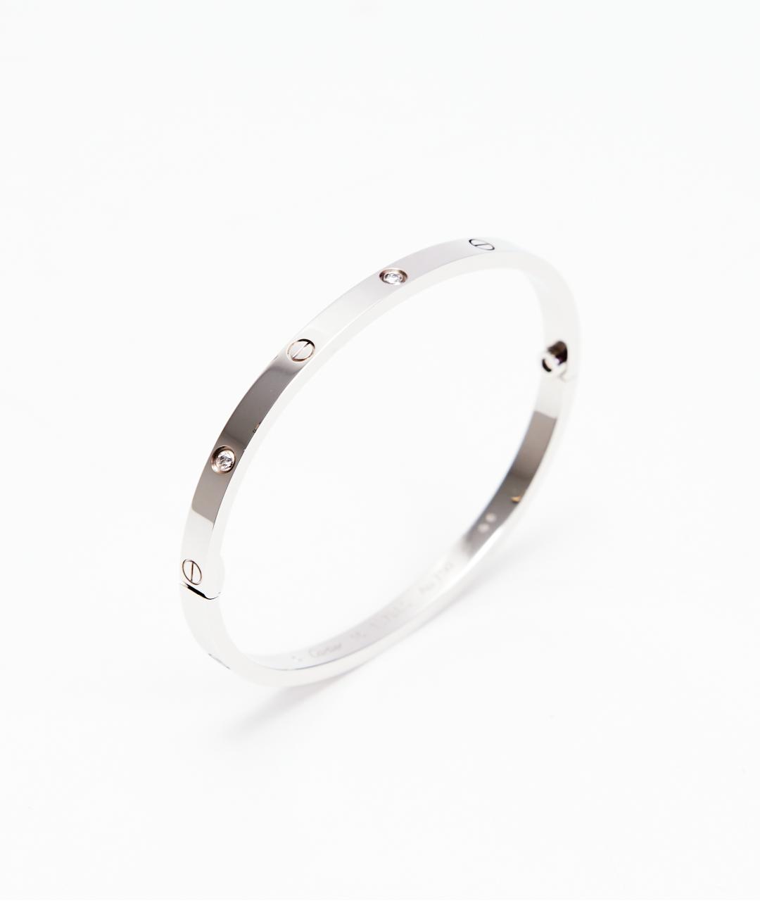 CARTIER Белый браслет из белого золота, фото 2