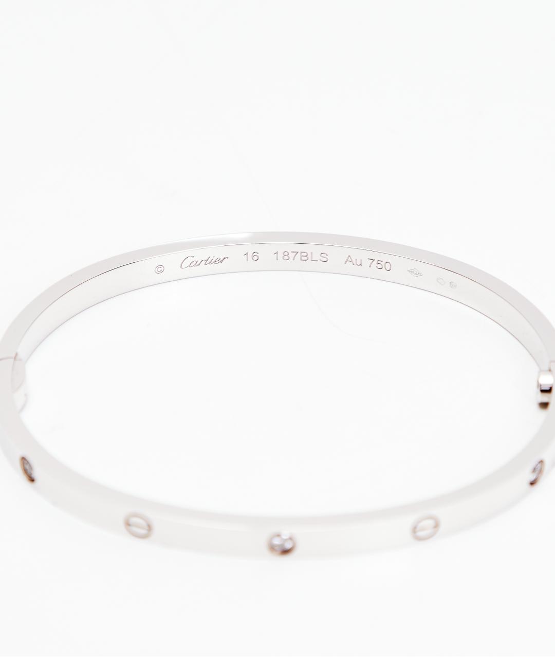 CARTIER Белый браслет из белого золота, фото 5