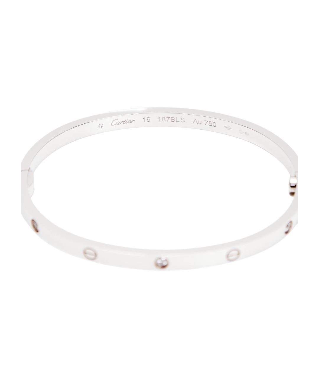CARTIER Белый браслет из белого золота, фото 1
