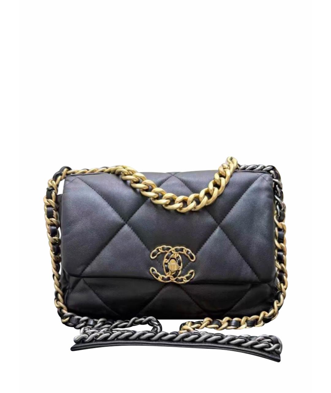 CHANEL Черная кожаная сумка тоут, фото 1