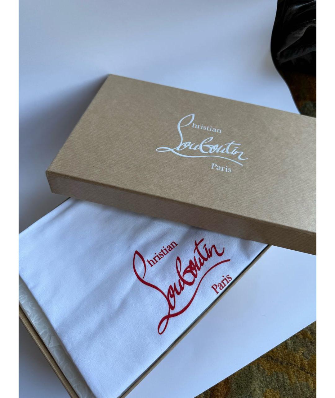 CHRISTIAN LOUBOUTIN Голубые кожаные туфли, фото 7