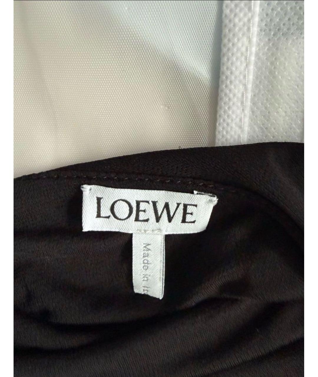 LOEWE Черная вискозная блузы, фото 3