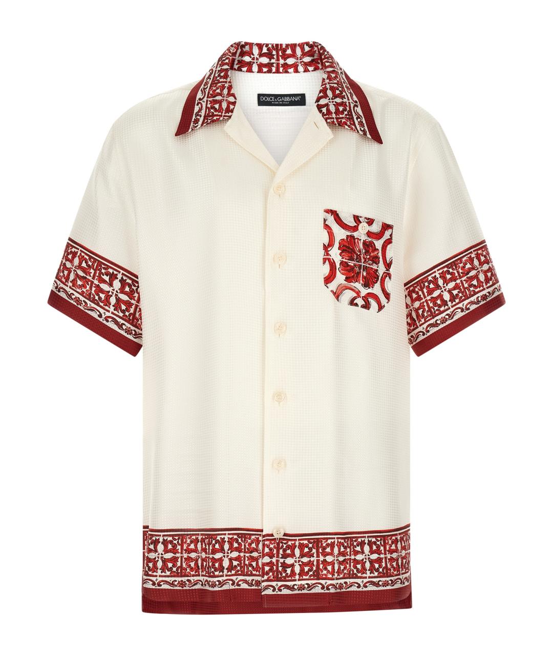 DOLCE&GABBANA Мульти шелковая кэжуал рубашка, фото 1