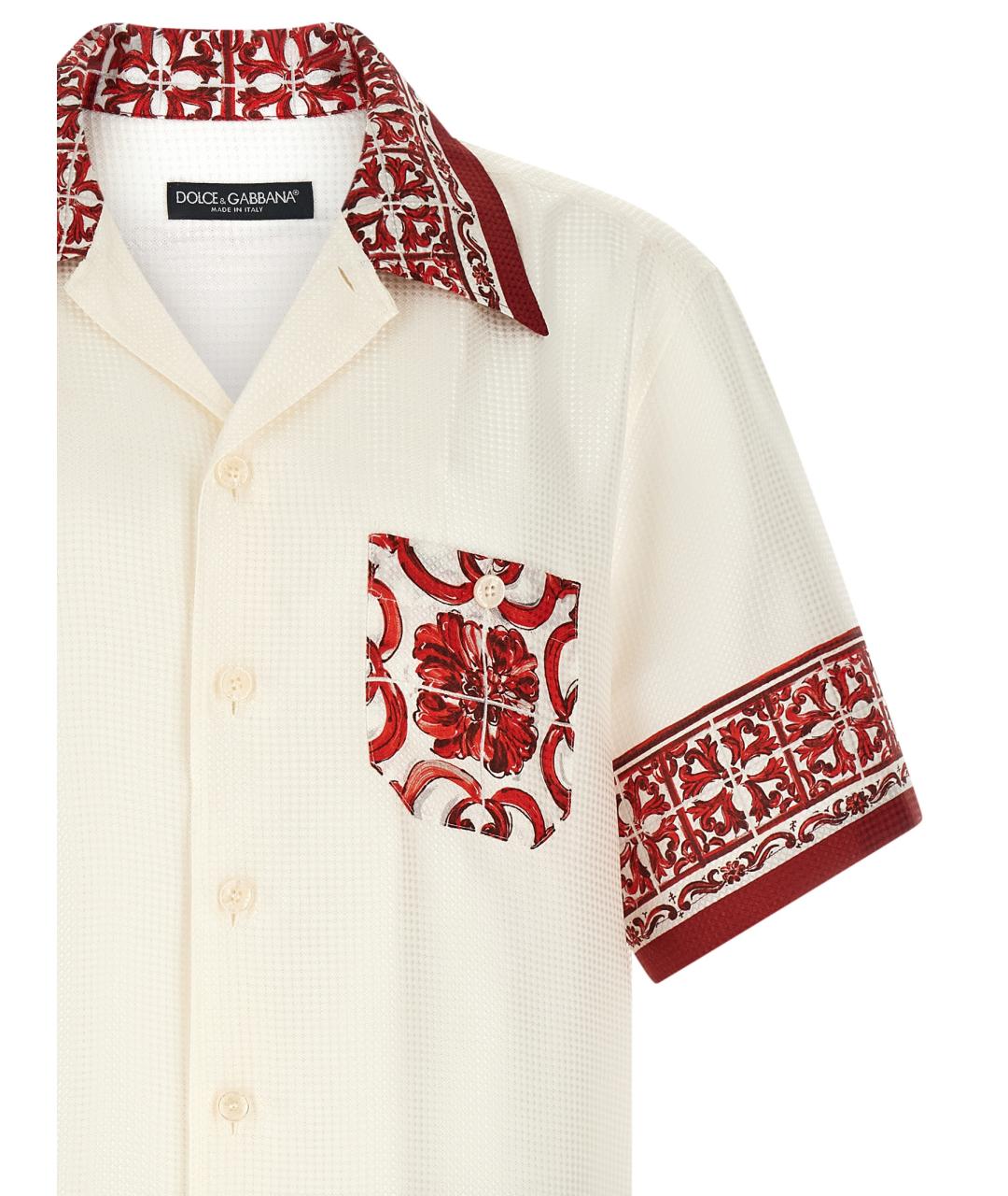 DOLCE&GABBANA Мульти шелковая кэжуал рубашка, фото 3