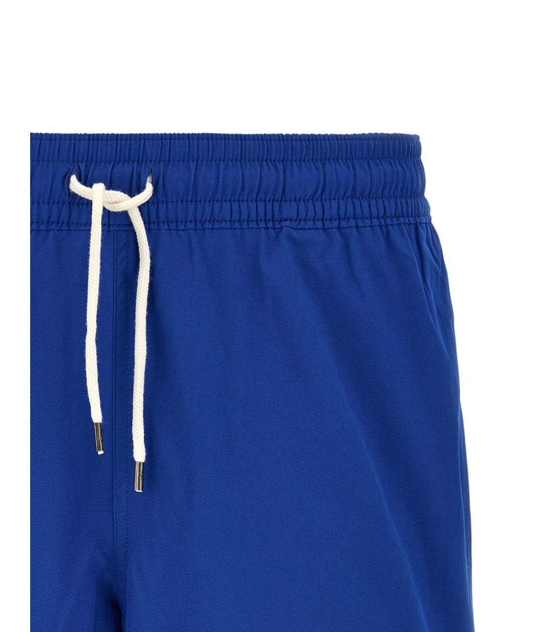 POLO RALPH LAUREN Синие полиэстеровые плавки, фото 3