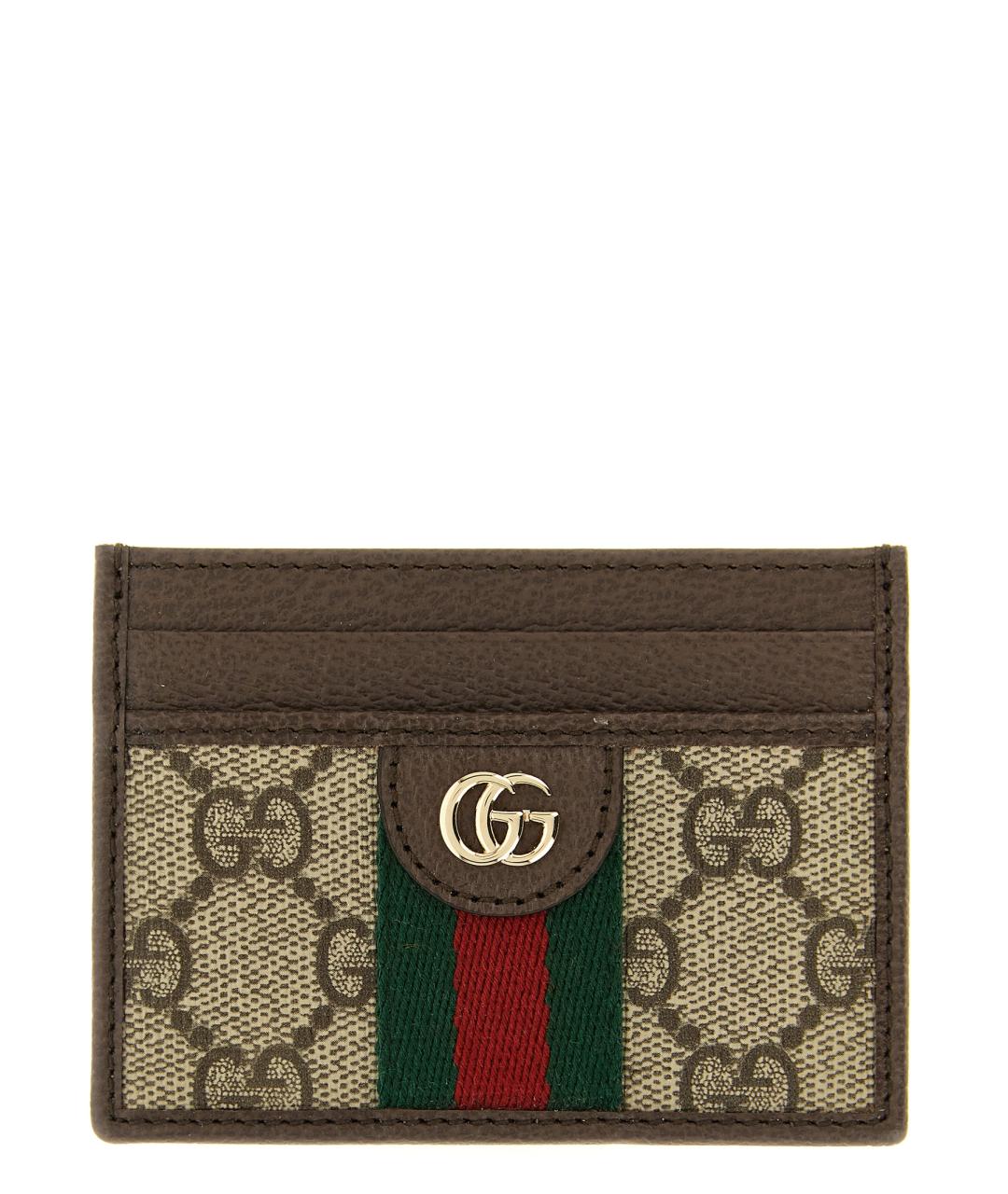 GUCCI Коричневый кардхолдер, фото 1