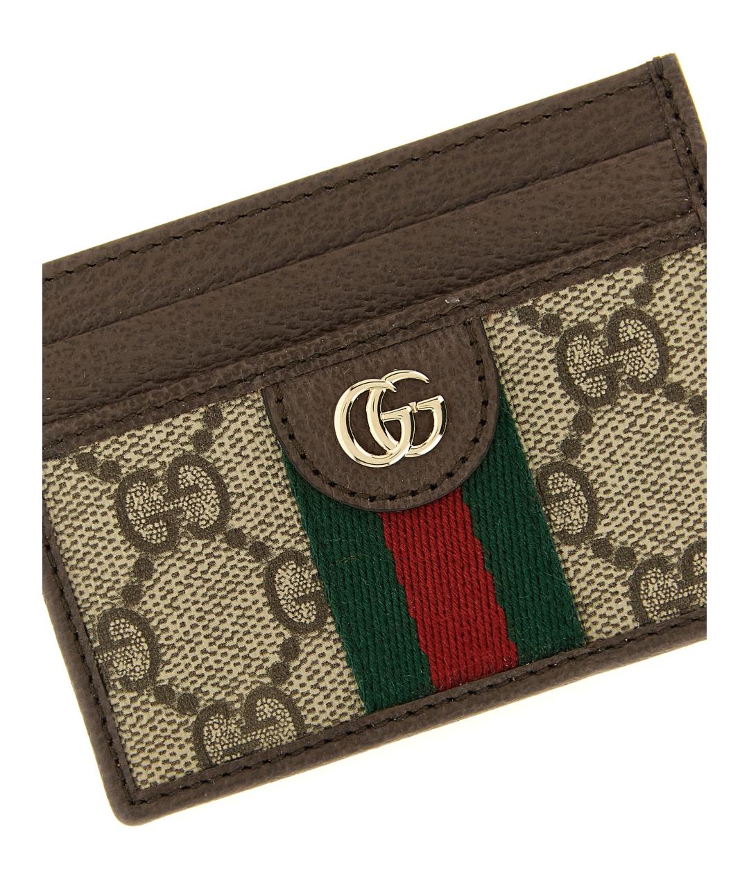 GUCCI Коричневый кардхолдер, фото 3