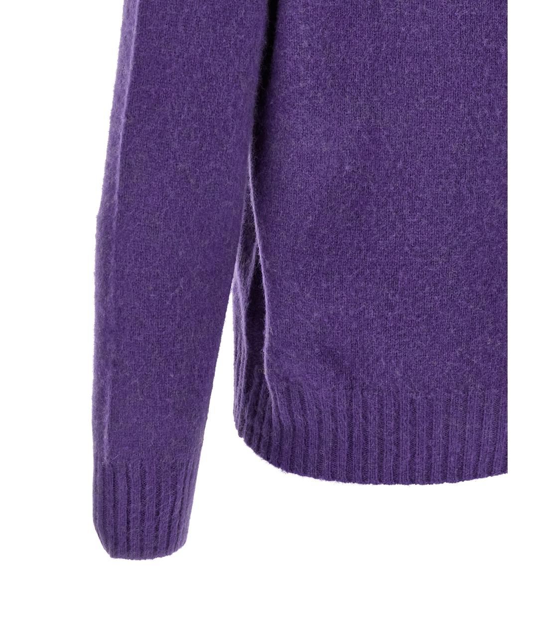 POLO RALPH LAUREN Фиолетовый шерстяной джемпер / свитер, фото 4