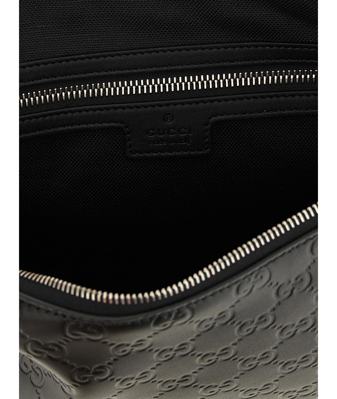 GUCCI Черная кожаная сумка на плечо, фото 4