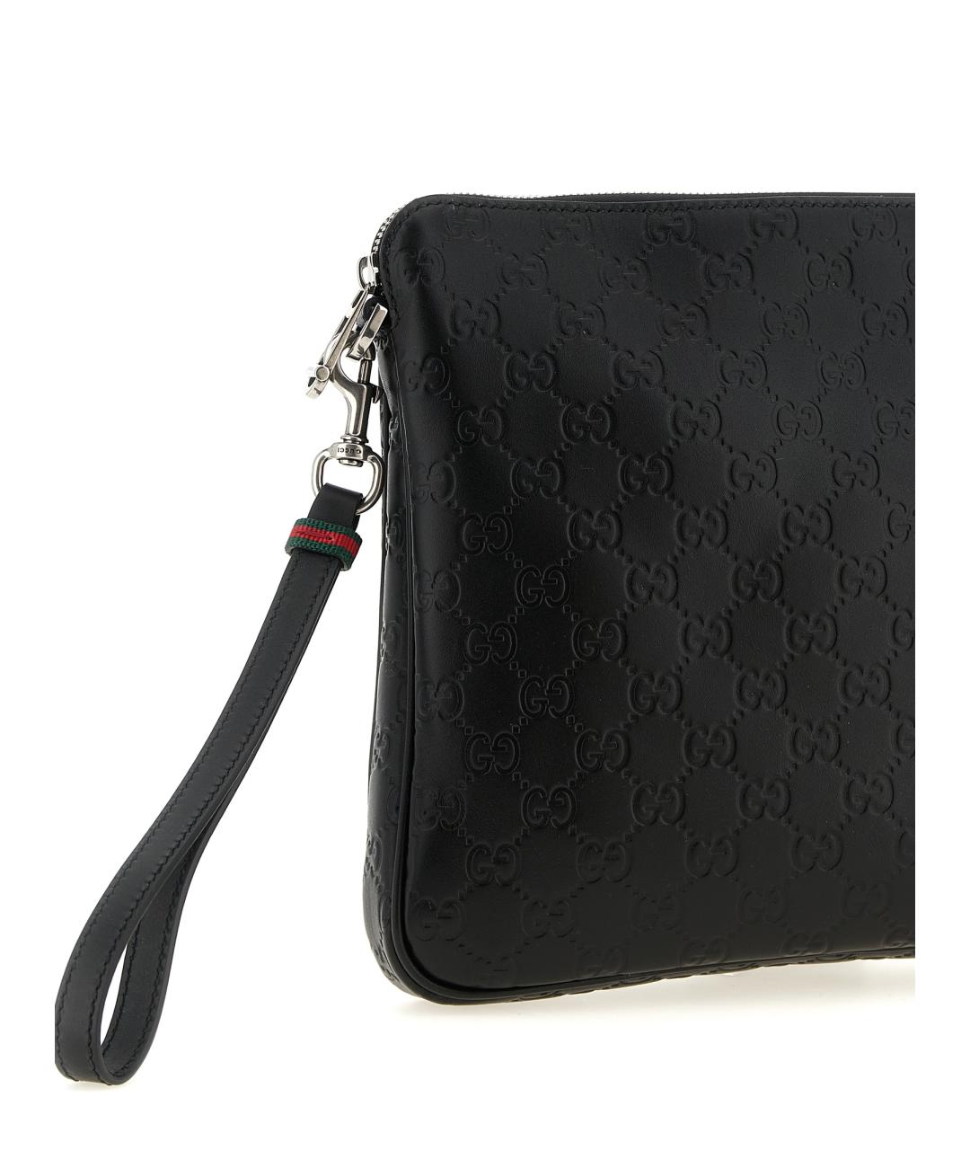 GUCCI Черная кожаная сумка на плечо, фото 3