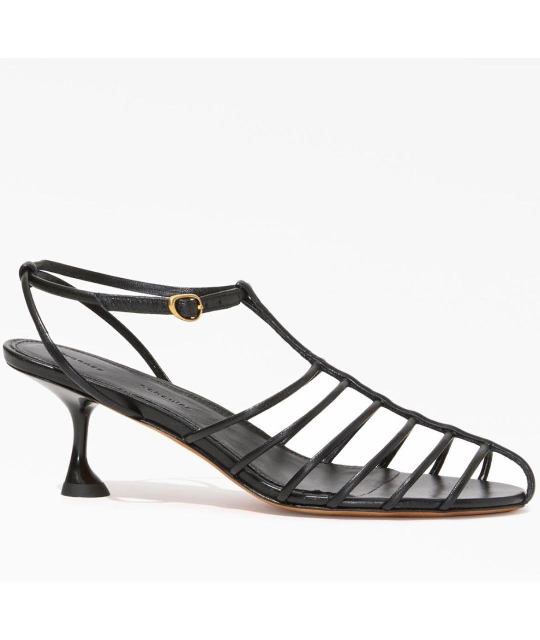 PROENZA SCHOULER Черные кожаные босоножки, фото 6