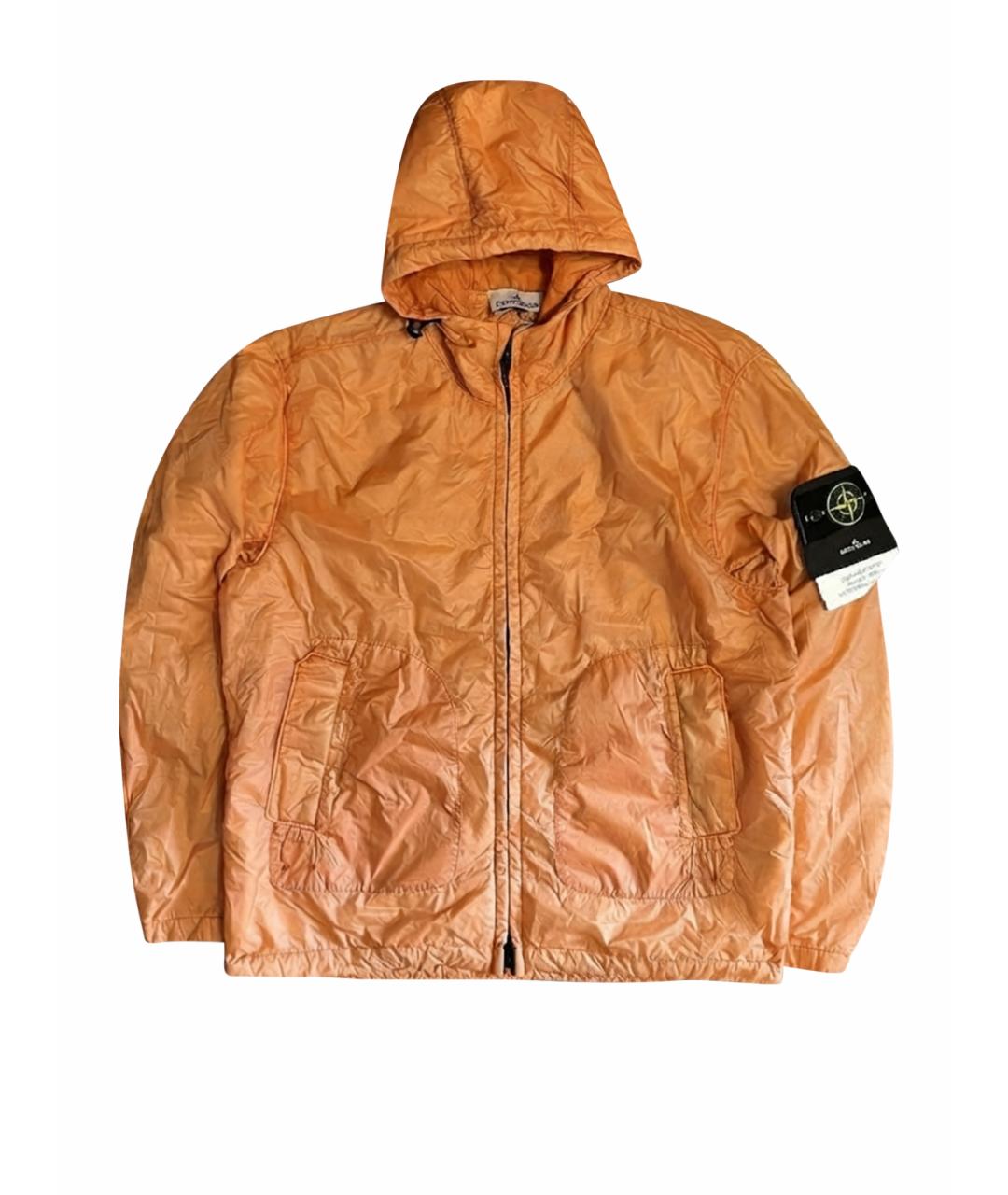 STONE ISLAND Оранжевая полиамидовая куртка, фото 1