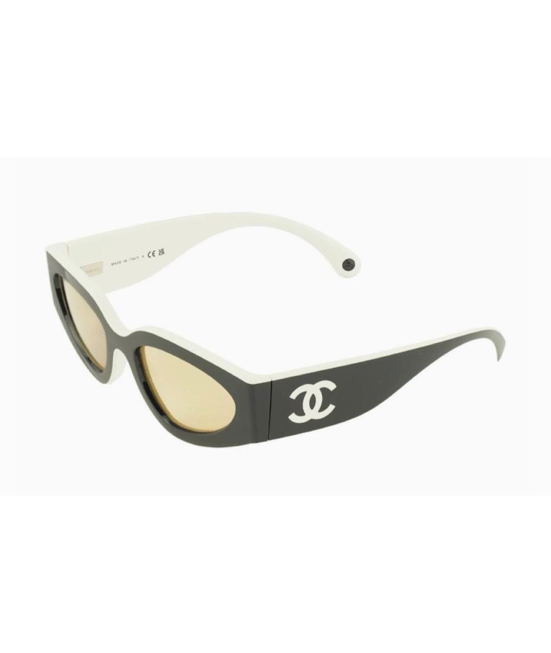 CHANEL Черные пластиковые солнцезащитные очки, фото 9