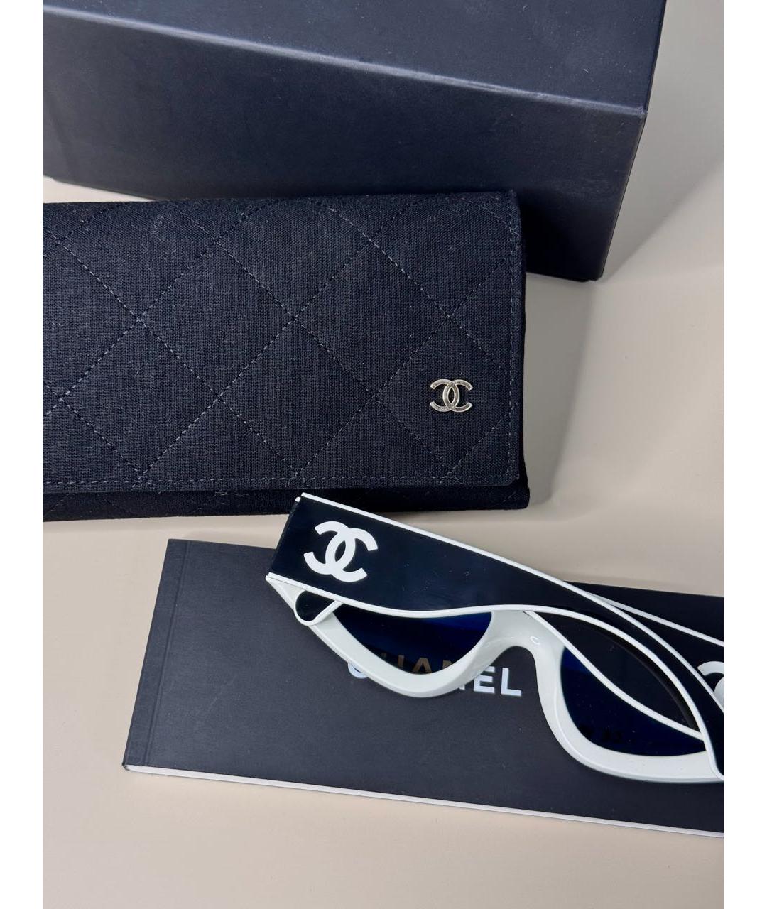 CHANEL Черные пластиковые солнцезащитные очки, фото 4