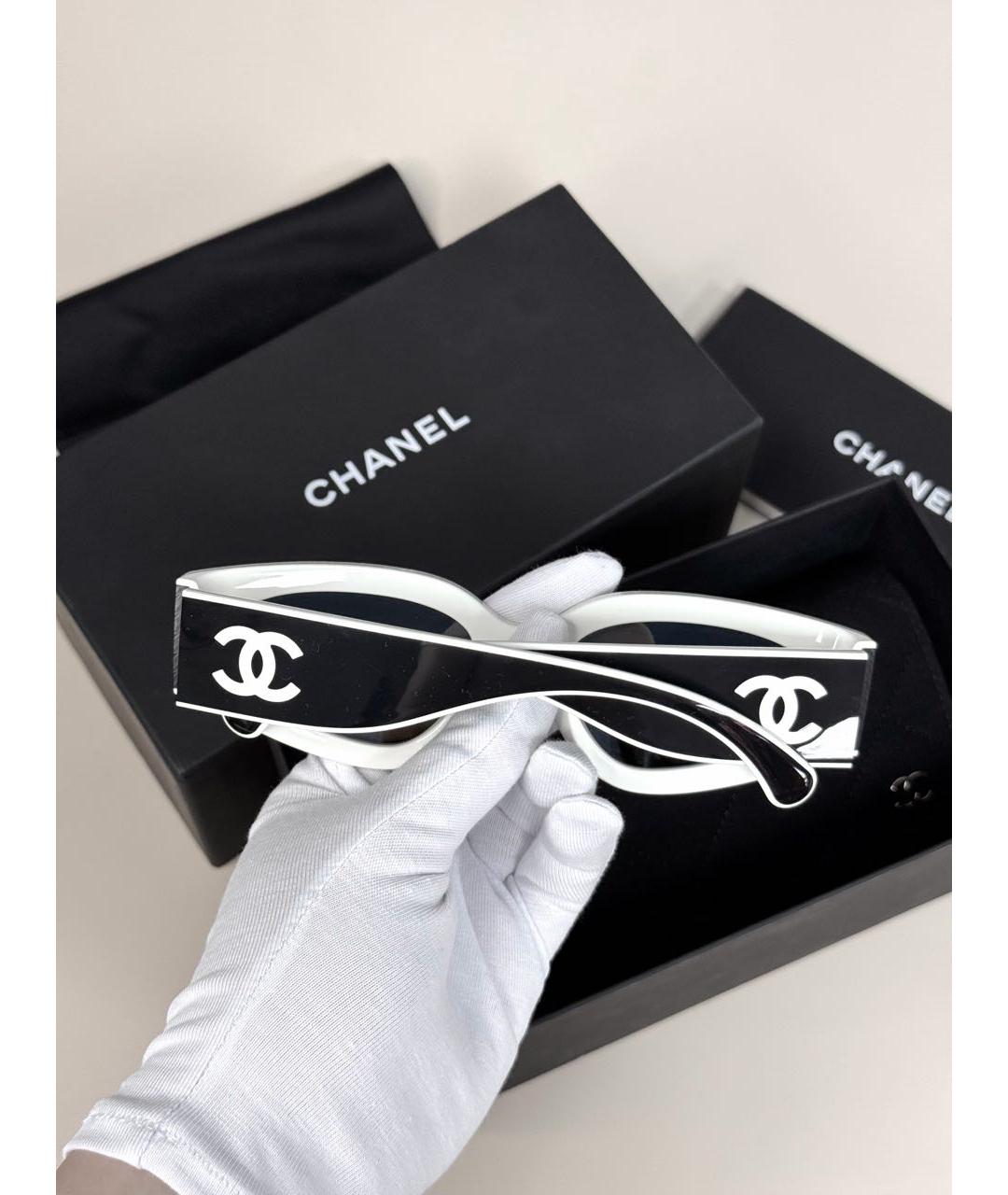 CHANEL Черные пластиковые солнцезащитные очки, фото 6