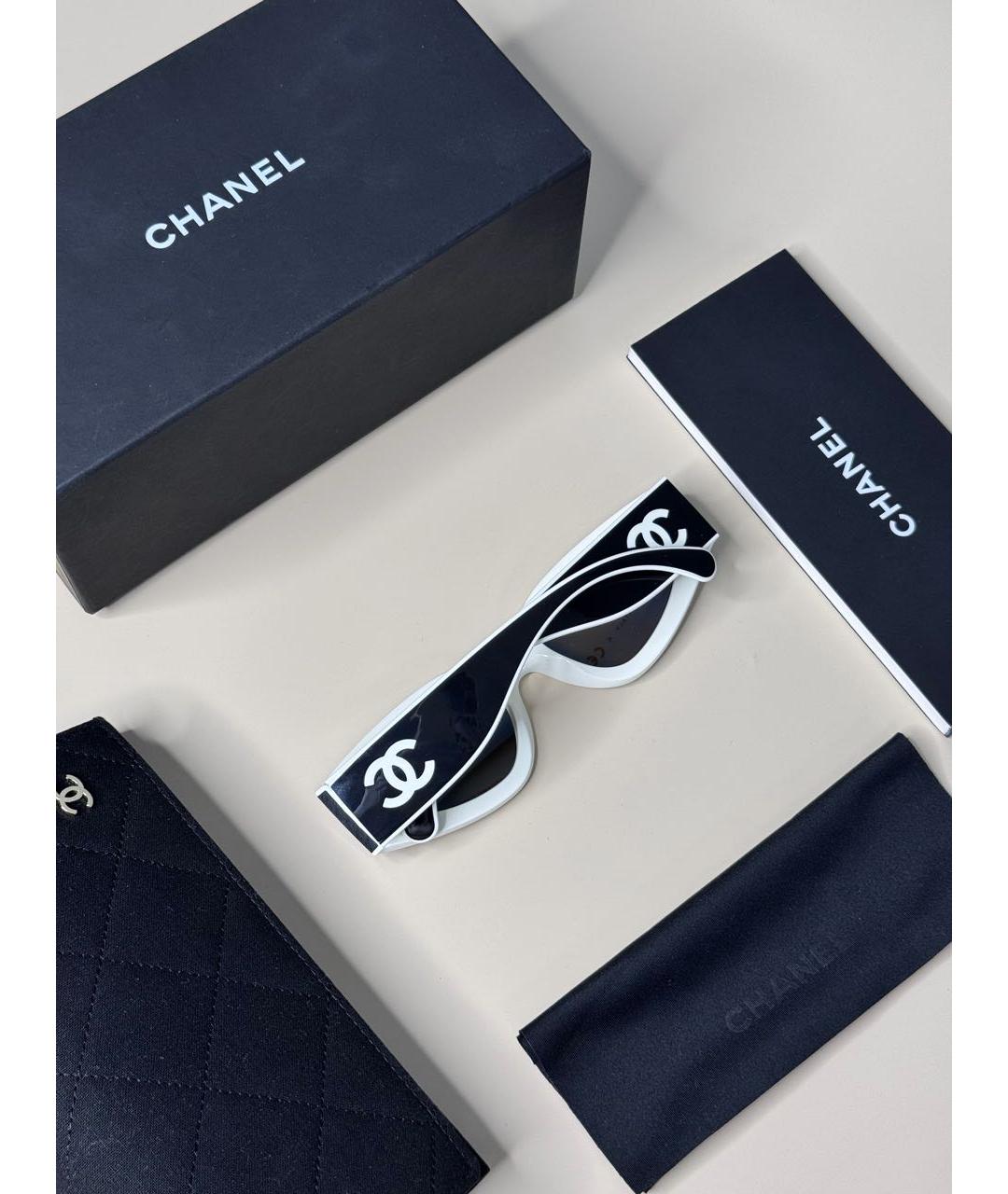 CHANEL Черные пластиковые солнцезащитные очки, фото 7