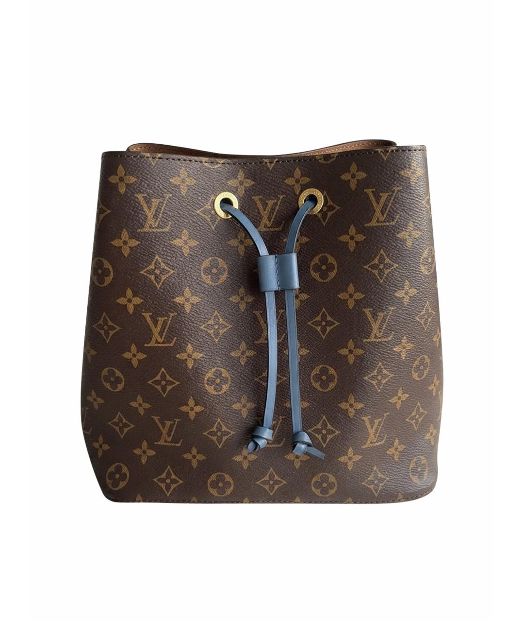 LOUIS VUITTON Коричневая сумка через плечо из канвы, фото 5