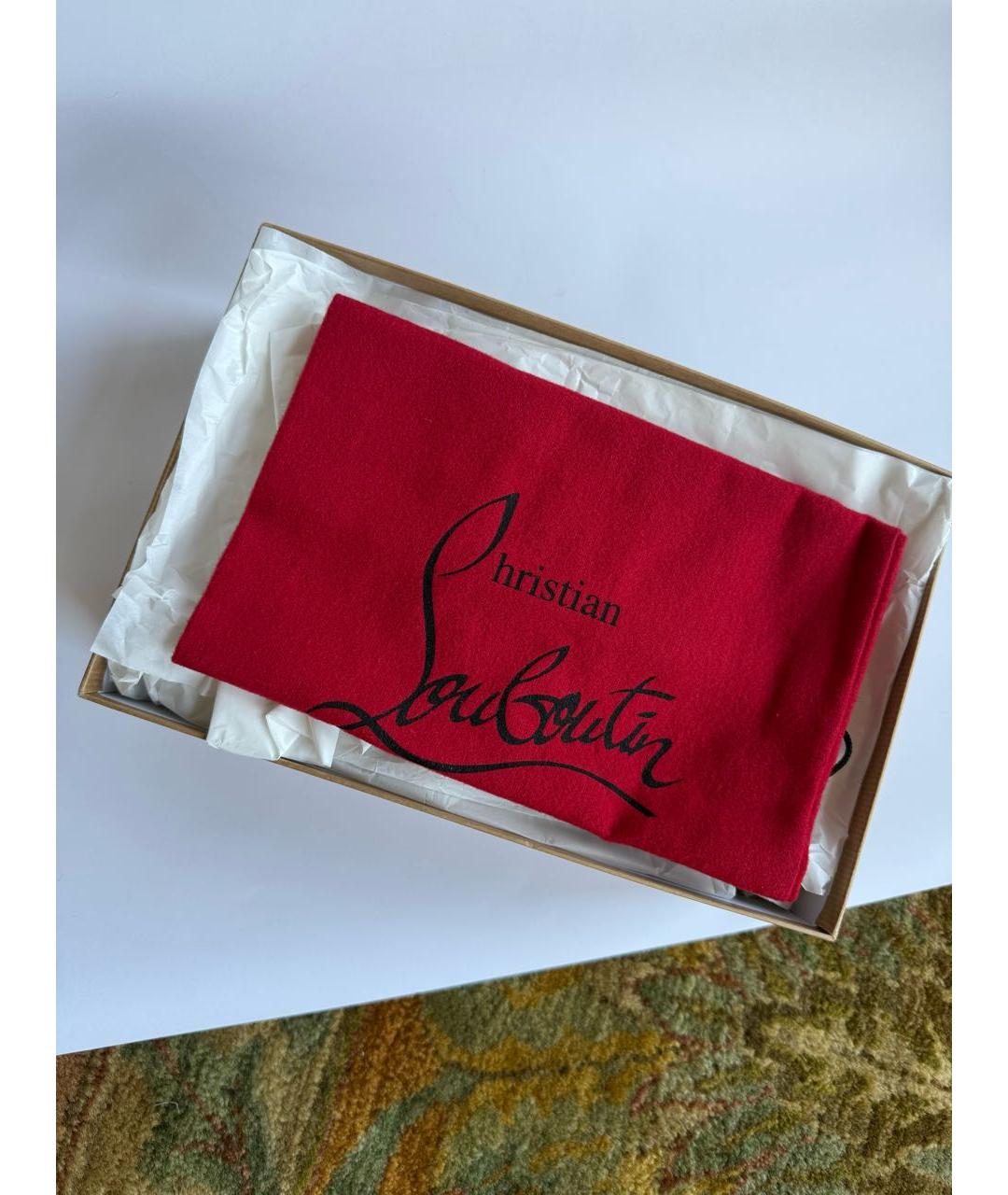 CHRISTIAN LOUBOUTIN Бежевые туфли из лакированной кожи, фото 7