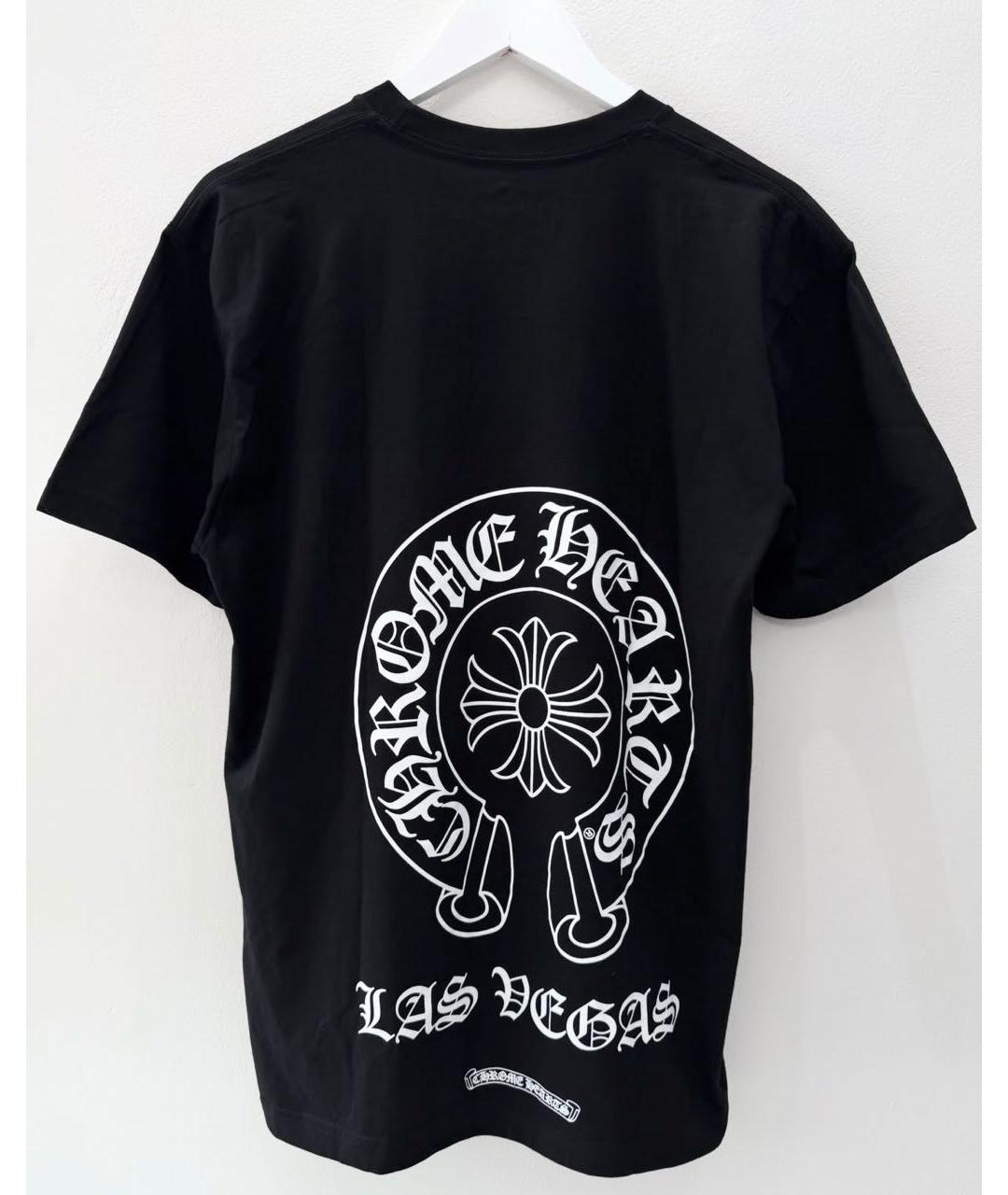 CHROME HEARTS Черная хлопковая футболка, фото 3