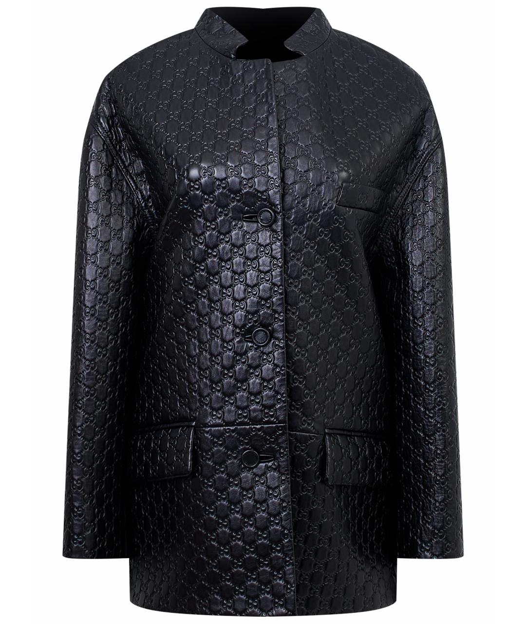 GUCCI Черная кожаная куртка, фото 1
