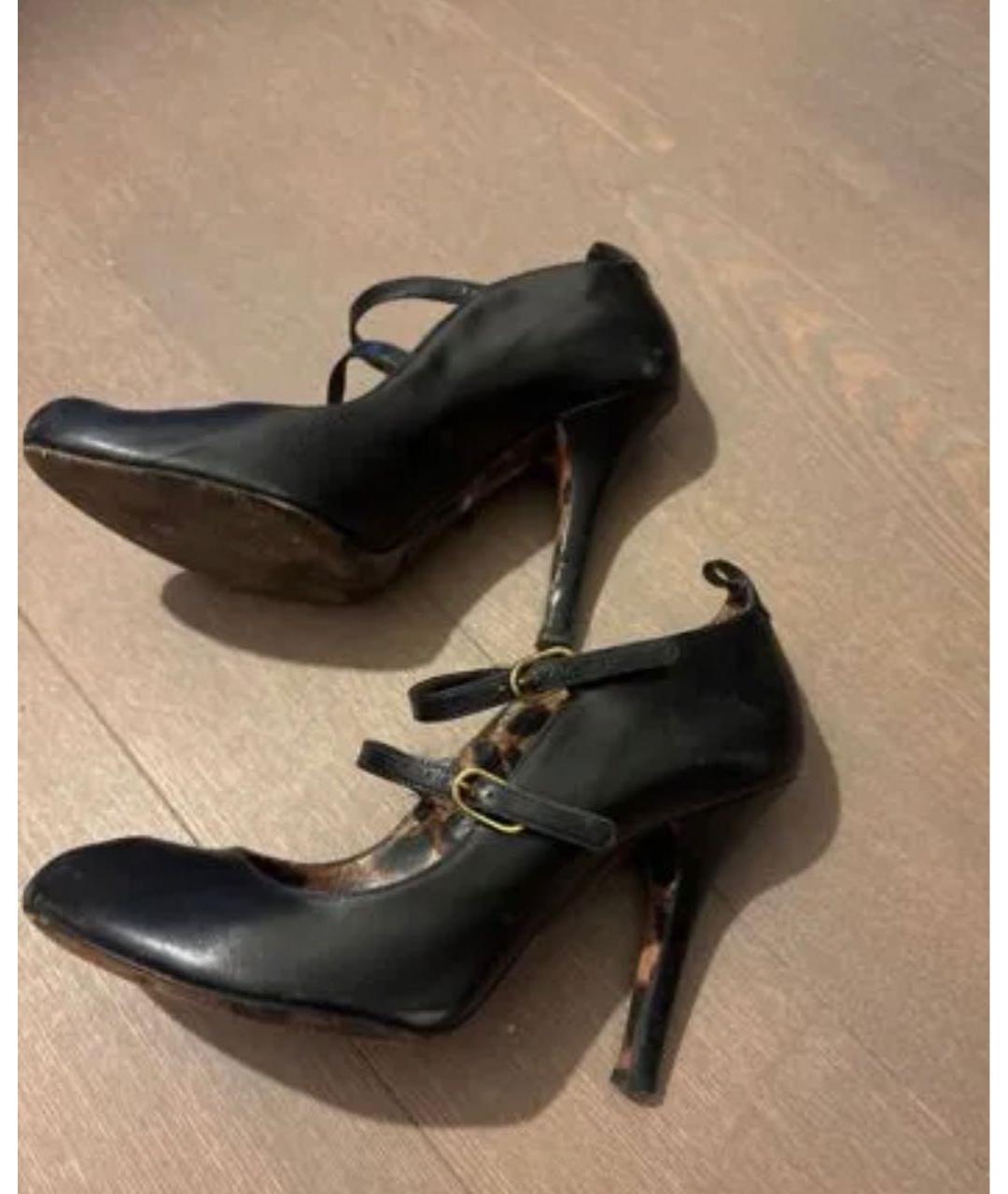DOLCE&GABBANA Черные кожаные туфли, фото 8