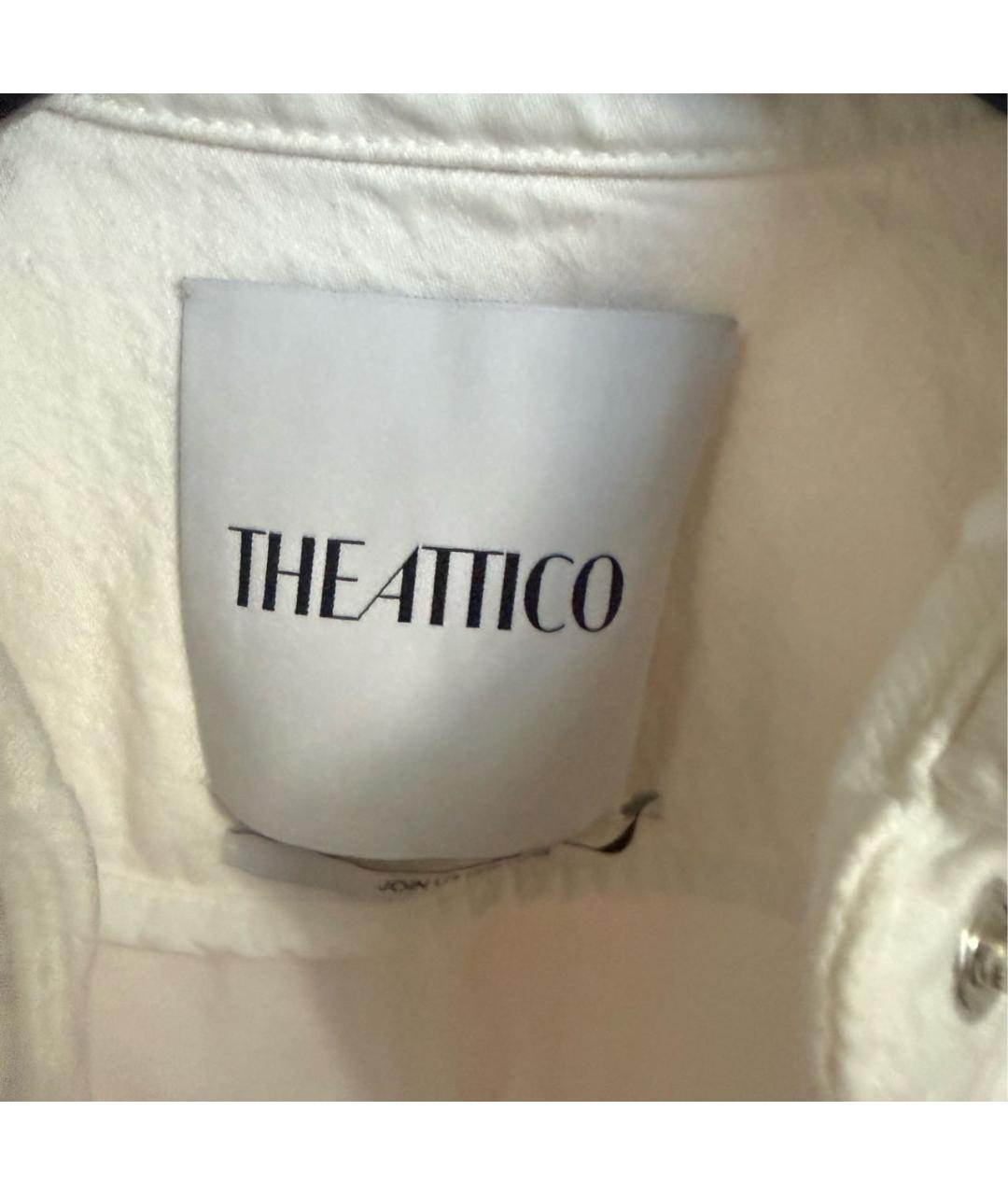 THE ATTICO Белая хлопковая куртка, фото 3