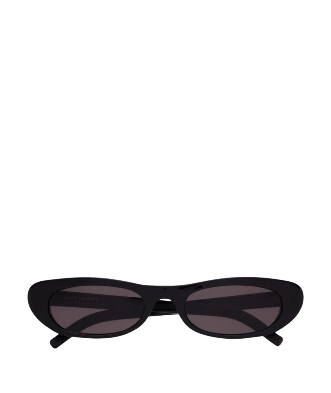 SAINT LAURENT Черные пластиковые солнцезащитные очки, фото 1