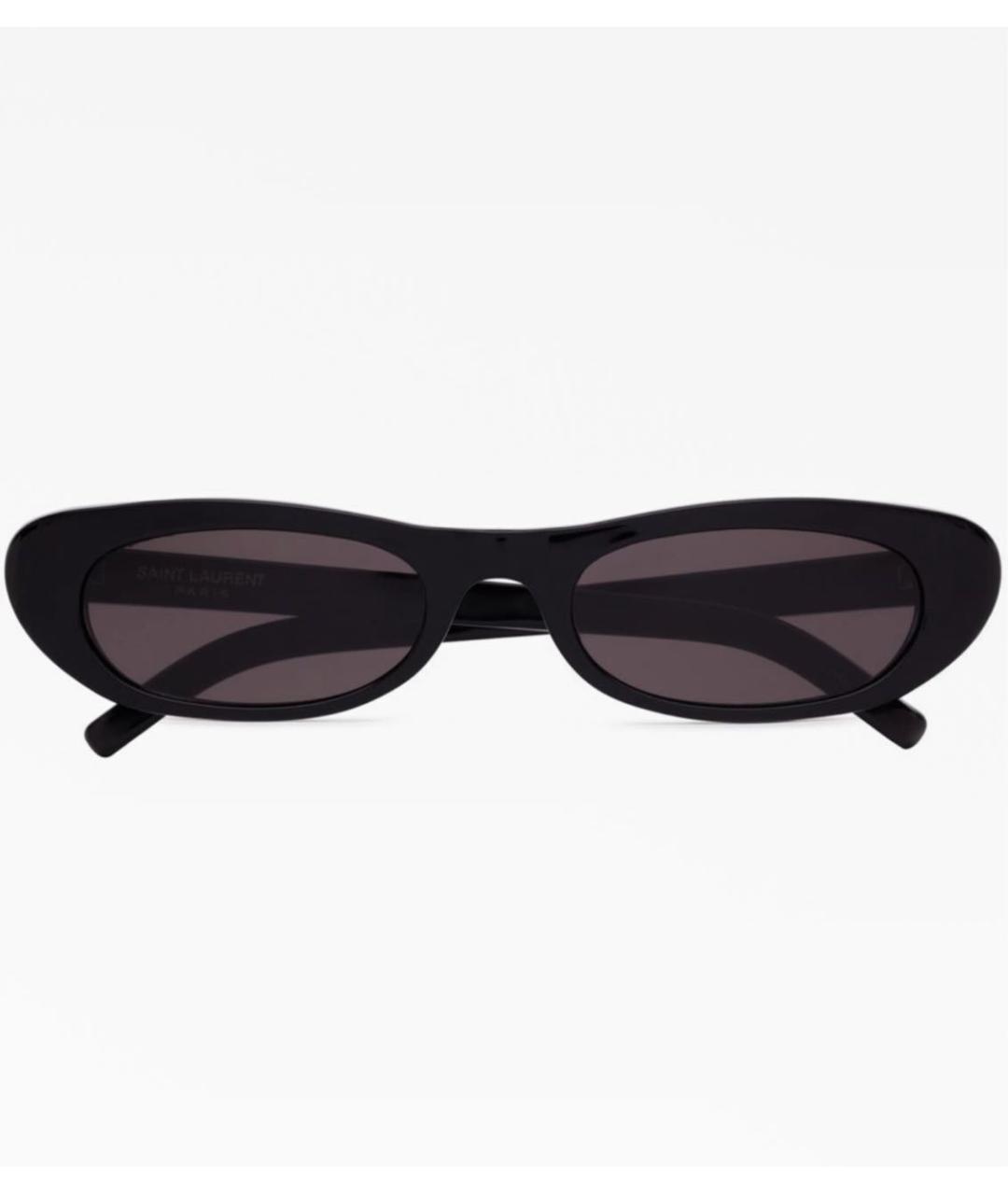 SAINT LAURENT Черные пластиковые солнцезащитные очки, фото 5