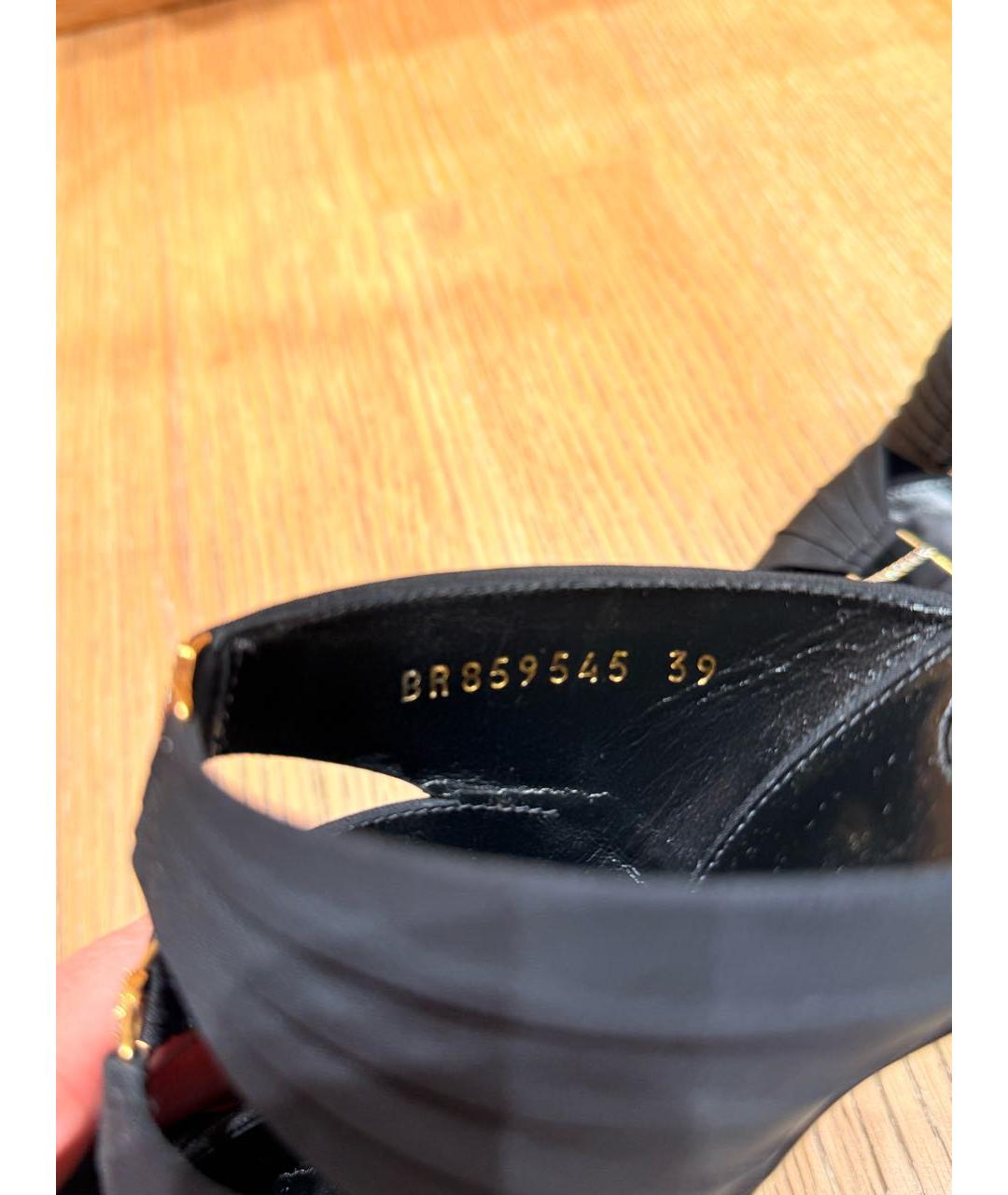 SAINT LAURENT Черные мюли, фото 4