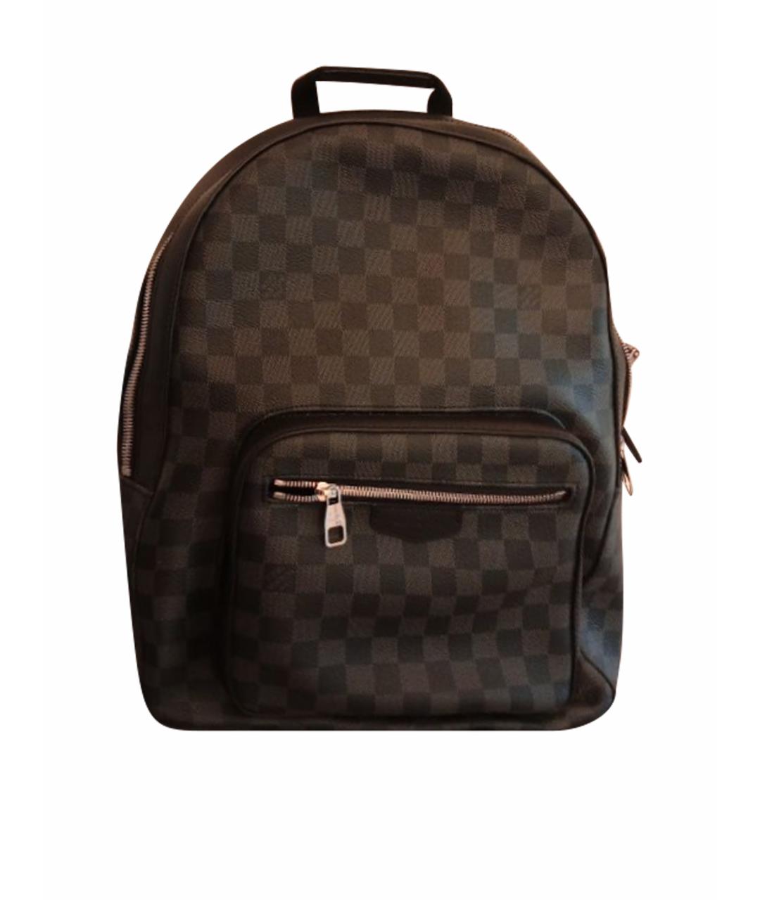 LOUIS VUITTON Черный кожаный рюкзак, фото 1