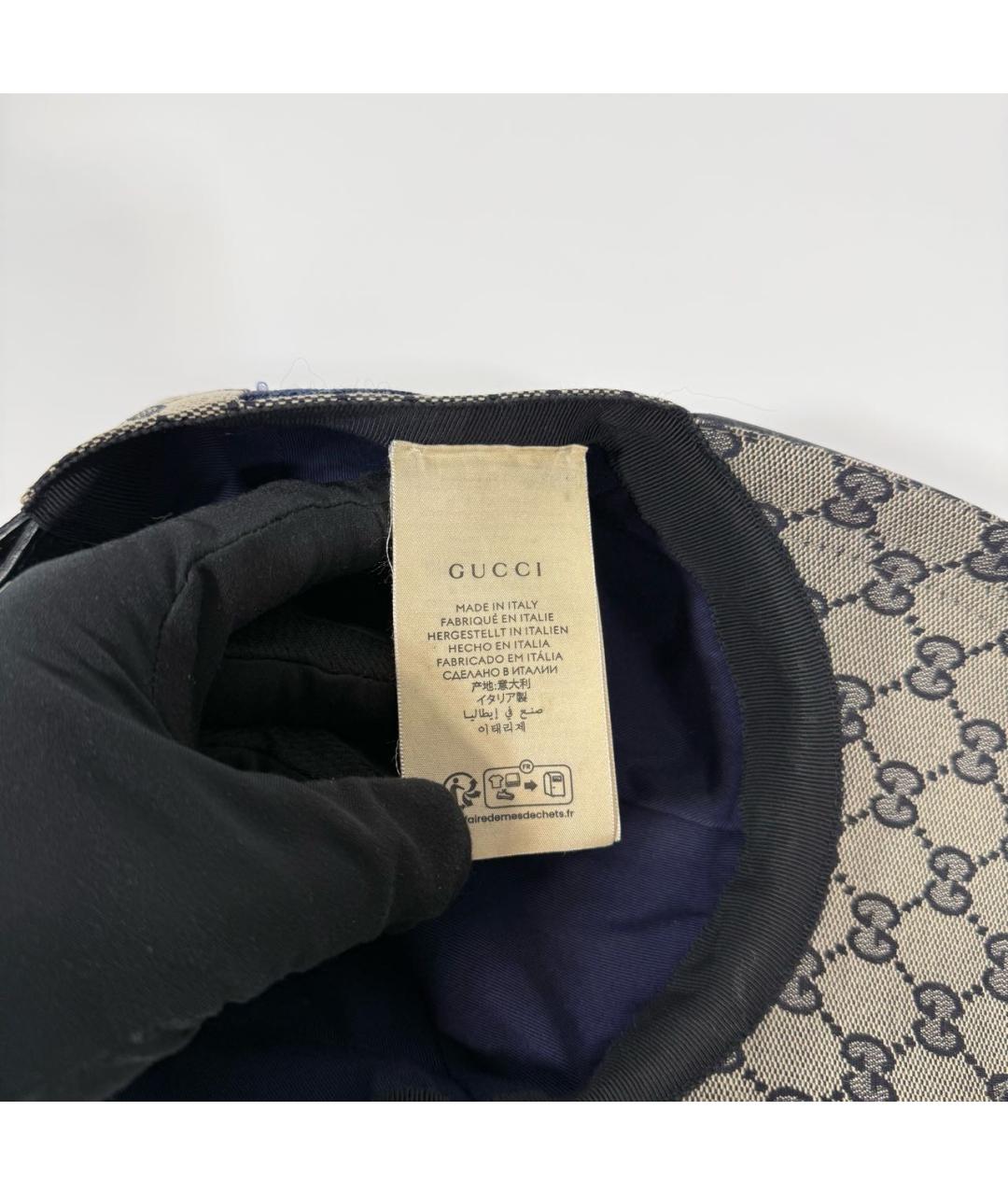 GUCCI Бежевая хлопковая кепка/бейсболка, фото 5