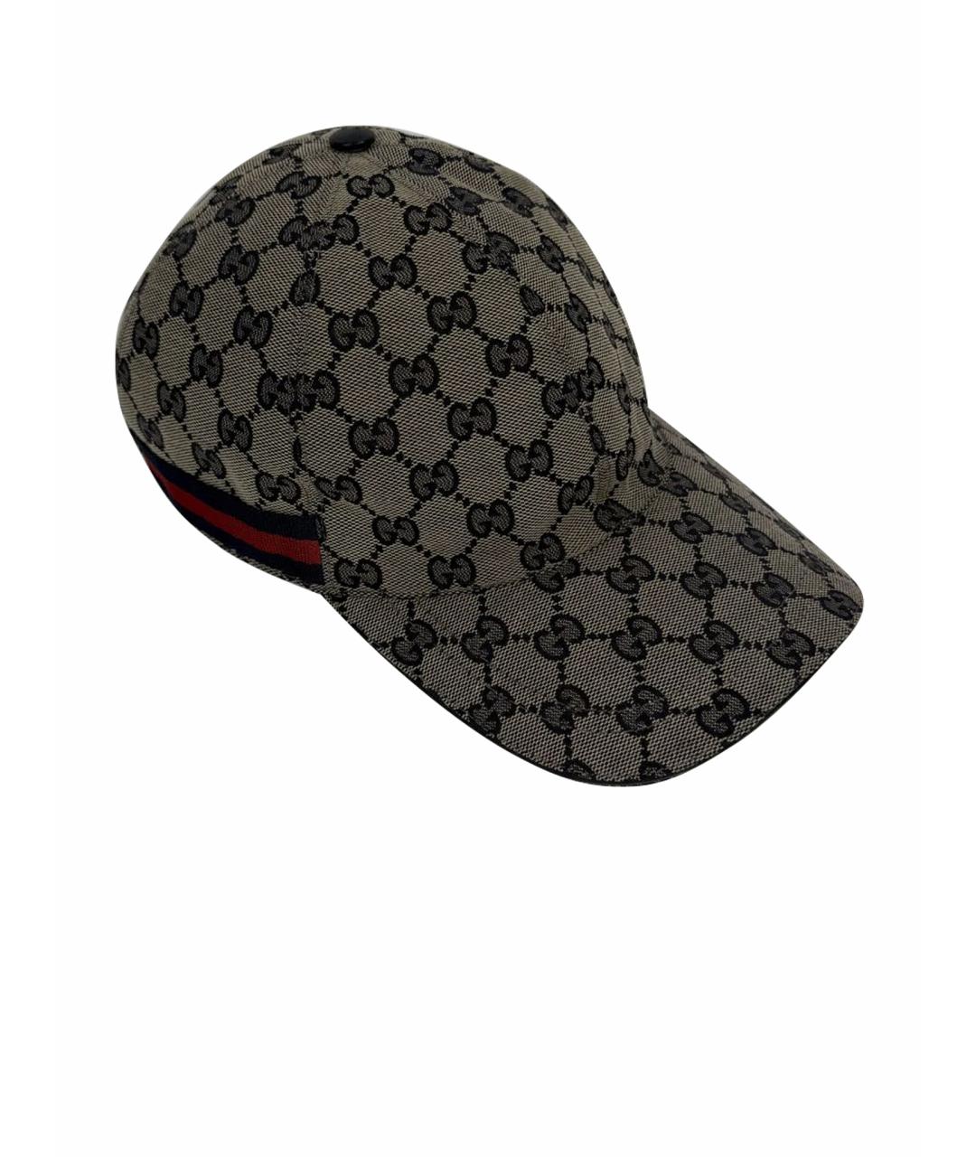 GUCCI Бежевая хлопковая кепка/бейсболка, фото 1