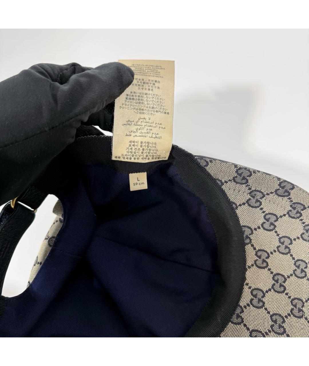 GUCCI Бежевая хлопковая кепка/бейсболка, фото 6