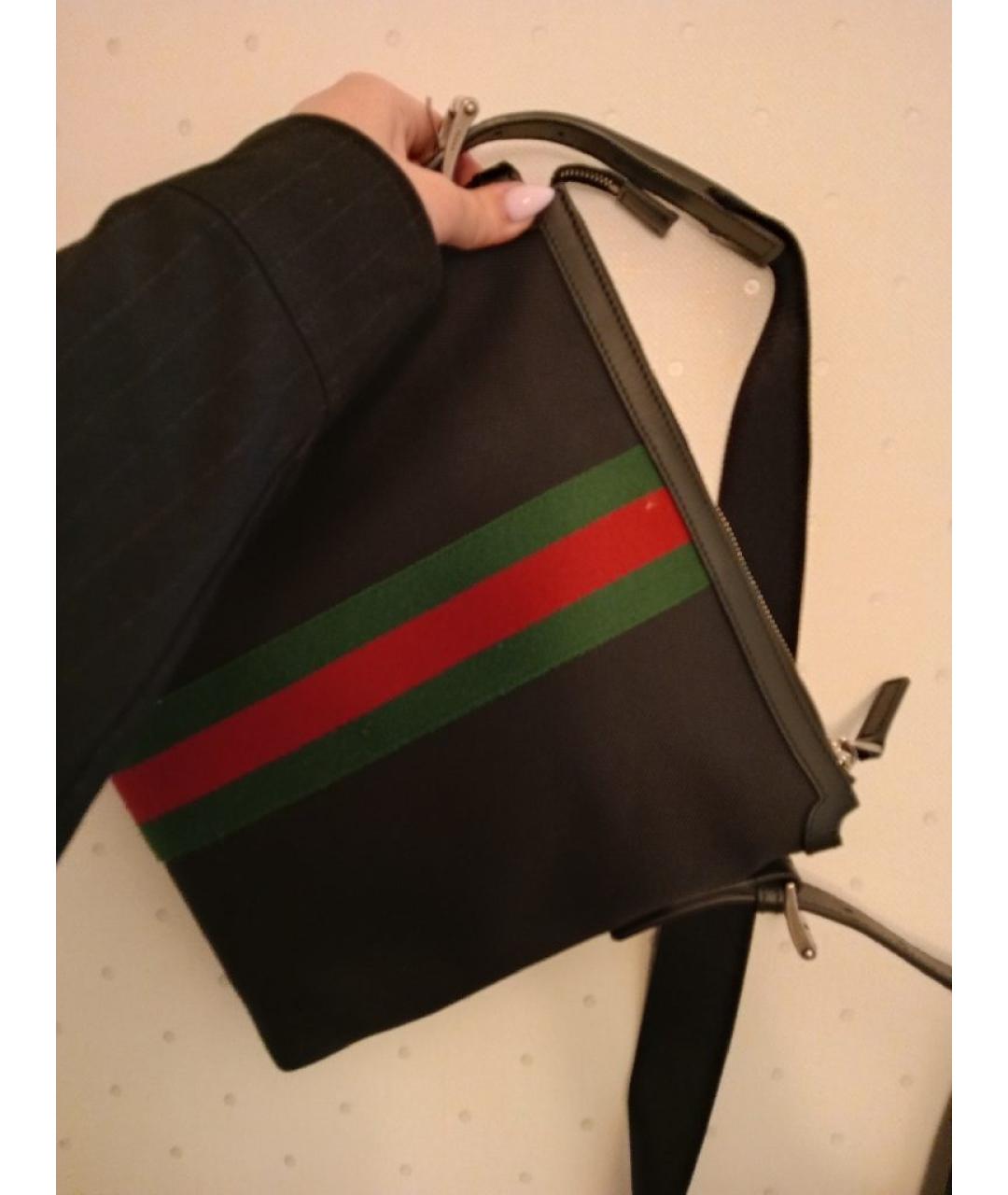 GUCCI Черная поясная сумка, фото 3