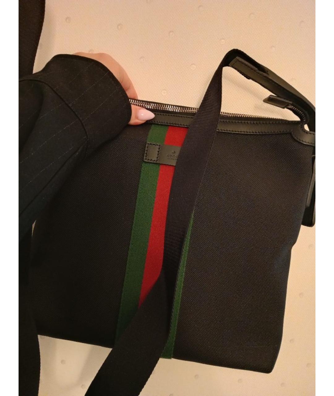 GUCCI Черная поясная сумка, фото 2
